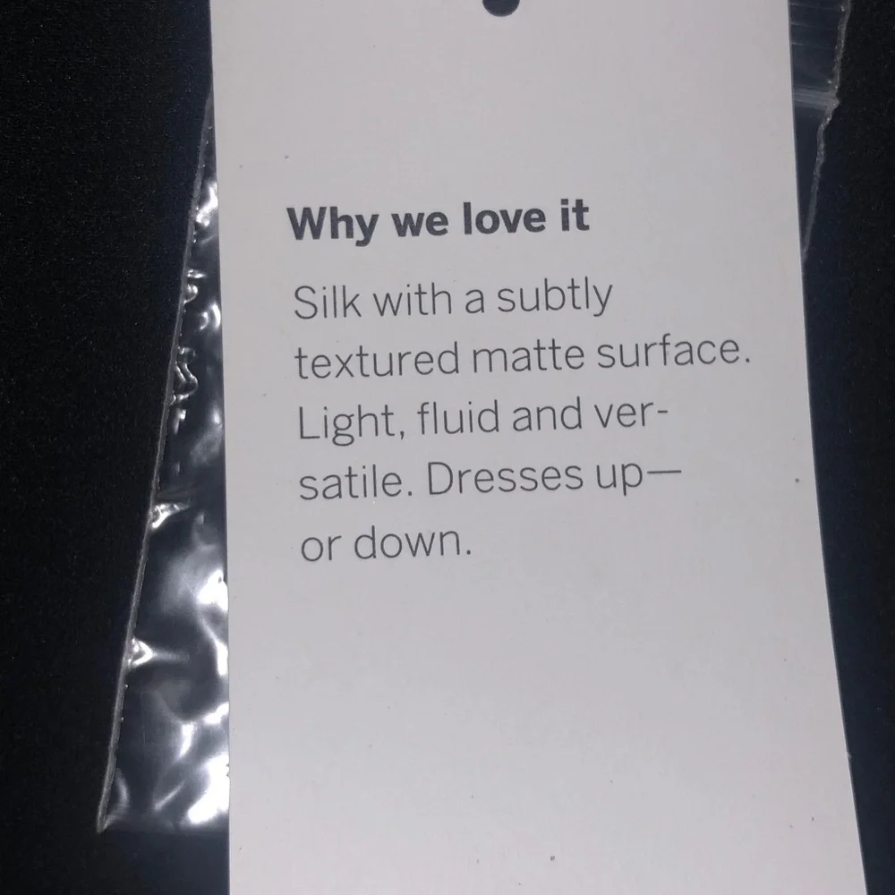 Eileen Fisher Silk Georgette Crepe Sleeveless Black Midi Dress L - Picture 7 of 9